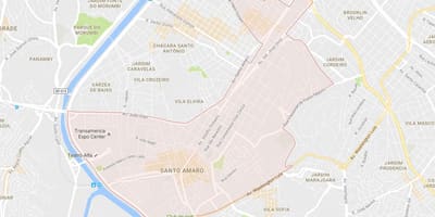 Карта Санту-Амару Сан-Пауло