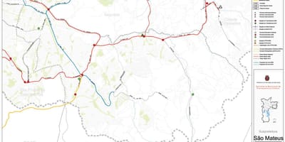Карта Сан-Матеус-Сан - Паулу- общественный транспорт
