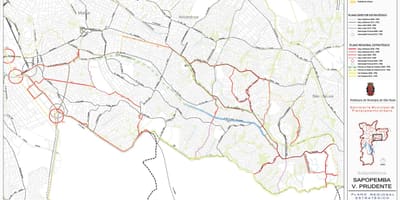 Карта Вила-Пруденти-Сан-Паулу - дорог