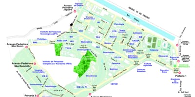 Карта университета Сан-Паулу - УСП