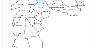Карта центральной зоне Сан-Паулу