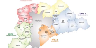 Карта Concessão зон РМСП