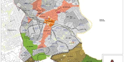 Карта Guaianases Сан - Паулу- захват земли