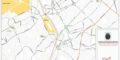 Карта Пинхейрос города Сан - Паулу- дорог