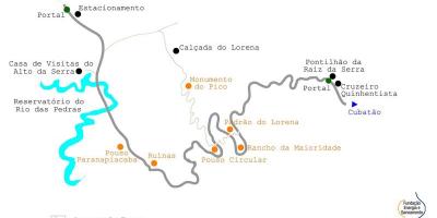 Карта путь к морю Сан-Паулу